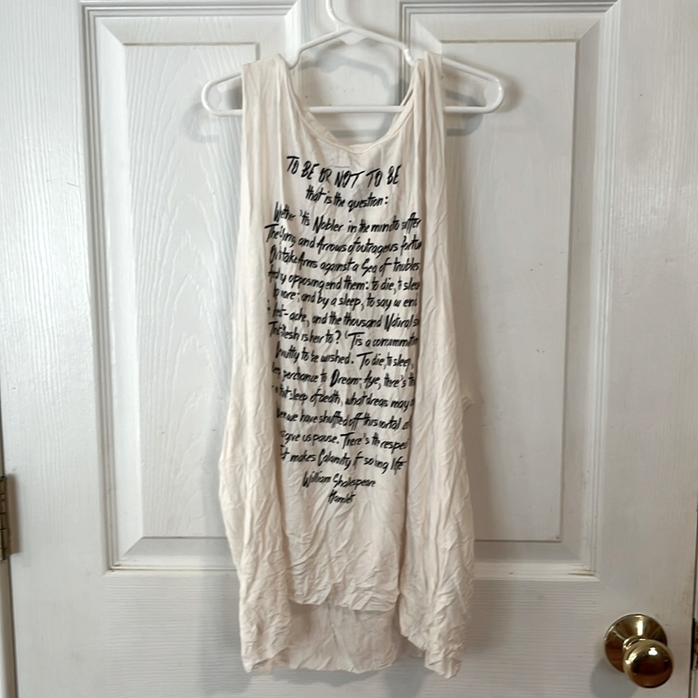 To be or not to be that is the question tank top